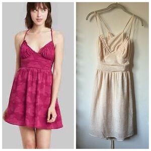 Wild Fable Ivory Sand Tard Jacquard Dress Strappy
Backless Women's S Small NEW